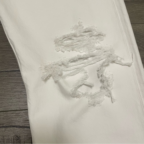 AGOLDE 90s Pinch High Waist Straight Leg Destroyed Organic Cotton Jeans 30 NWT. - Picture 4 of 9